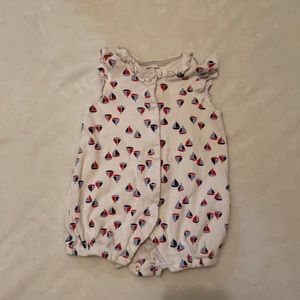 Adorable little me  sailboat romper